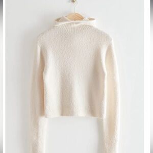 Fitted Hooded Knit Jumper